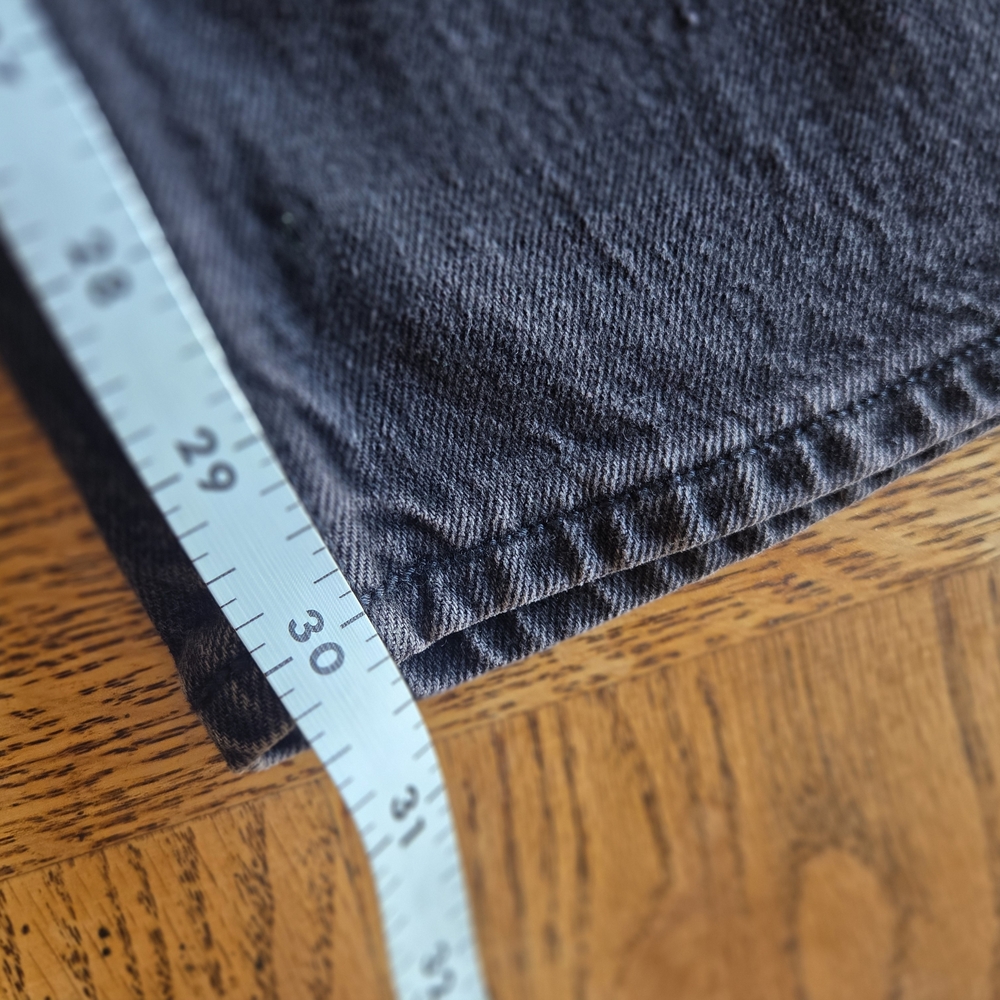 Old Navy Curvy Extra High-Waisted Wide-Leg Jeans Black Wash 26W NWT - Picture 9 of 10